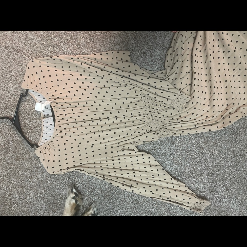 Maxi poke a dot dress